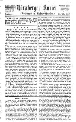 Nürnberger Kurier (Nürnberger Friedens- und Kriegs-Kurier) Freitag 13. Mai 1859
