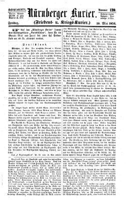 Nürnberger Kurier (Nürnberger Friedens- und Kriegs-Kurier) Freitag 20. Mai 1859