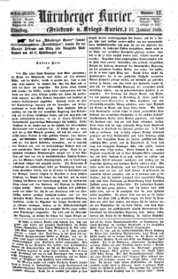 Nürnberger Kurier (Nürnberger Friedens- und Kriegs-Kurier) Dienstag 17. Januar 1860