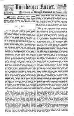Nürnberger Kurier (Nürnberger Friedens- und Kriegs-Kurier) Donnerstag 19. Januar 1860