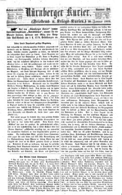 Nürnberger Kurier (Nürnberger Friedens- und Kriegs-Kurier) Freitag 20. Januar 1860