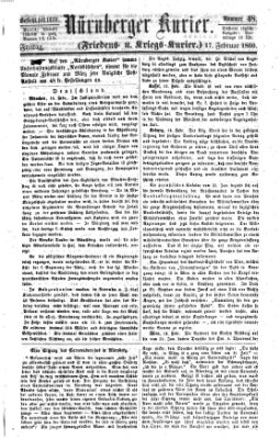 Nürnberger Kurier (Nürnberger Friedens- und Kriegs-Kurier) Freitag 17. Februar 1860