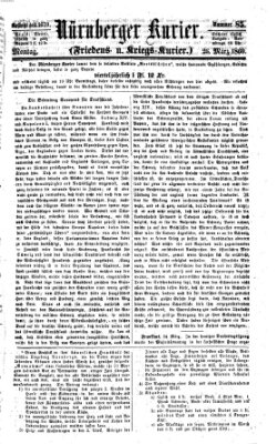Nürnberger Kurier (Nürnberger Friedens- und Kriegs-Kurier) Montag 26. März 1860