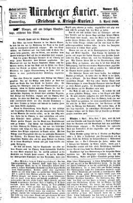 Nürnberger Kurier (Nürnberger Friedens- und Kriegs-Kurier) Donnerstag 5. April 1860