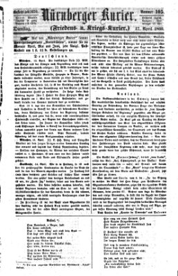 Nürnberger Kurier (Nürnberger Friedens- und Kriegs-Kurier) Dienstag 17. April 1860
