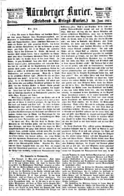 Nürnberger Kurier (Nürnberger Friedens- und Kriegs-Kurier) Freitag 29. Juni 1860