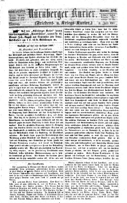 Nürnberger Kurier (Nürnberger Friedens- und Kriegs-Kurier) Montag 9. Juli 1860