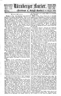 Nürnberger Kurier (Nürnberger Friedens- und Kriegs-Kurier) Freitag 17. August 1860