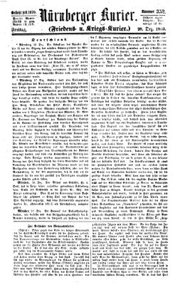 Nürnberger Kurier (Nürnberger Friedens- und Kriegs-Kurier) Freitag 28. Dezember 1860