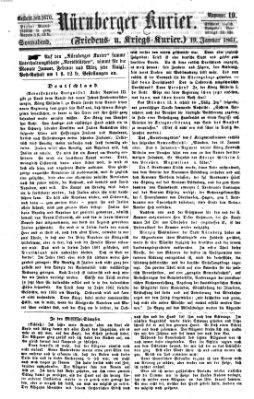 Nürnberger Kurier (Nürnberger Friedens- und Kriegs-Kurier) Samstag 19. Januar 1861