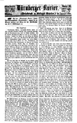 Nürnberger Kurier (Nürnberger Friedens- und Kriegs-Kurier) Montag 28. Januar 1861