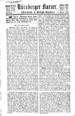 Nürnberger Kurier (Nürnberger Friedens- und Kriegs-Kurier) Freitag 5. April 1861