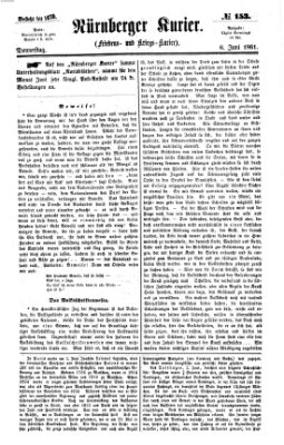 Nürnberger Kurier (Nürnberger Friedens- und Kriegs-Kurier) Donnerstag 6. Juni 1861