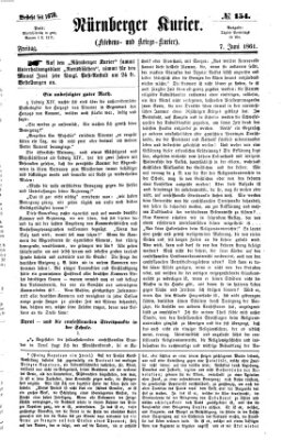 Nürnberger Kurier (Nürnberger Friedens- und Kriegs-Kurier) Freitag 7. Juni 1861