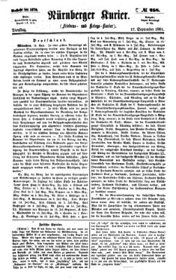 Nürnberger Kurier (Nürnberger Friedens- und Kriegs-Kurier) Dienstag 17. September 1861