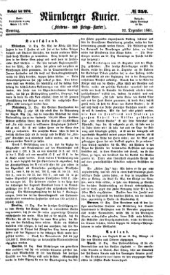 Nürnberger Kurier (Nürnberger Friedens- und Kriegs-Kurier) Sonntag 22. Dezember 1861