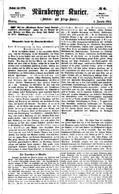 Nürnberger Kurier (Nürnberger Friedens- und Kriegs-Kurier) Montag 6. Januar 1862