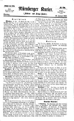 Nürnberger Kurier (Nürnberger Friedens- und Kriegs-Kurier) Sonntag 19. Januar 1862