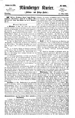 Nürnberger Kurier (Nürnberger Friedens- und Kriegs-Kurier) Dienstag 13. Mai 1862