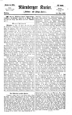 Nürnberger Kurier (Nürnberger Friedens- und Kriegs-Kurier) Freitag 23. Mai 1862