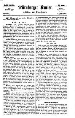 Nürnberger Kurier (Nürnberger Friedens- und Kriegs-Kurier) Sonntag 8. Juni 1862