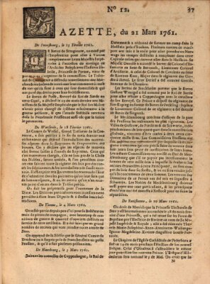 Gazette (Gazette de France) Samstag 21. März 1761