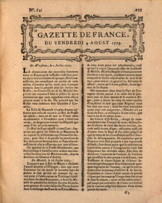 Gazette de France Freitag 4. August 1775