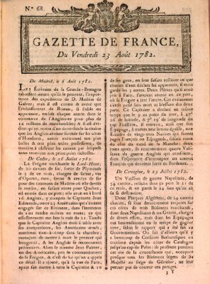 Gazette de France Freitag 23. August 1782