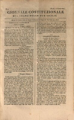 Giornale del Regno delle Due Sicilie Donnerstag 11. Januar 1821