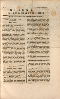Giornale del Regno delle Due Sicilie Mittwoch 2. Mai 1821