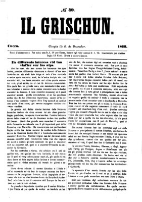 I Grischun Donnerstag 6. Dezember 1860
