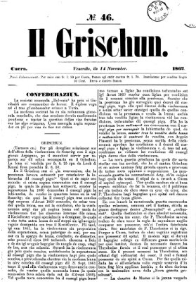 I Grischun Freitag 14. November 1862