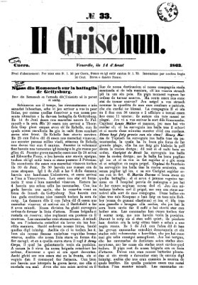I Grischun Freitag 14. August 1863
