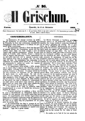 I Grischun Freitag 2. September 1864