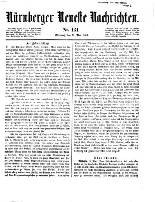 Nürnberger neueste Nachrichten Mittwoch 11. Mai 1864