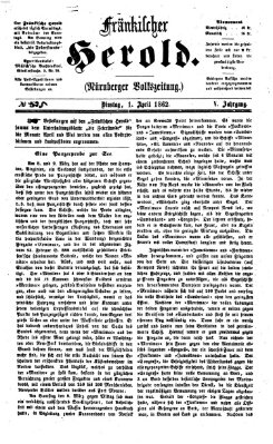 Fränkischer Herold Dienstag 1. April 1862