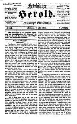 Fränkischer Herold Mittwoch 7. Mai 1862