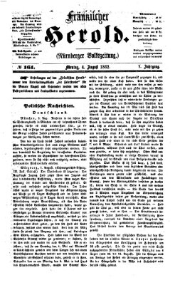 Fränkischer Herold Montag 4. August 1862