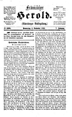 Fränkischer Herold Donnerstag 4. September 1862