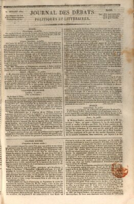 Journal des débats politiques et littéraires Dienstag 31. Juli 1827