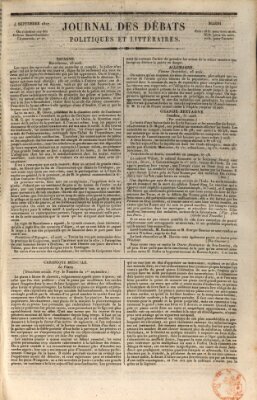Journal des débats politiques et littéraires Dienstag 4. September 1827