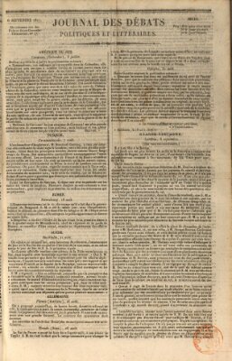 Journal des débats politiques et littéraires Donnerstag 6. September 1827