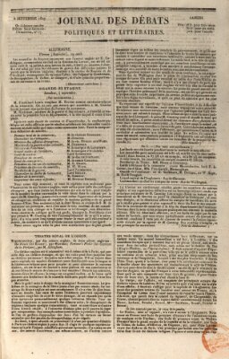Journal des débats politiques et littéraires Samstag 8. September 1827