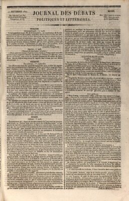 Journal des débats politiques et littéraires Dienstag 11. September 1827
