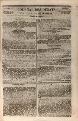 Journal des débats politiques et littéraires Freitag 5. Oktober 1827
