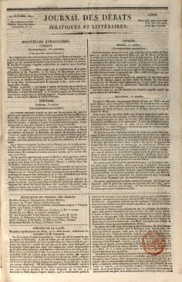 Journal des débats politiques et littéraires Montag 22. Oktober 1827