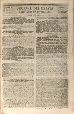 Journal des débats politiques et littéraires Samstag 27. Oktober 1827