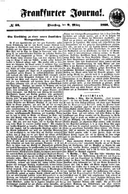 Frankfurter Journal Dienstag 9. März 1858