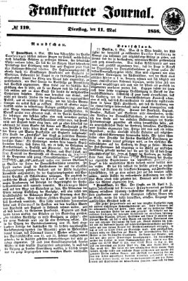 Frankfurter Journal Dienstag 11. Mai 1858