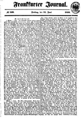 Frankfurter Journal Freitag 11. Juni 1858